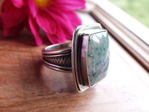 Confetti Chrysocolla Ring or Pendant (Choose Your Size)