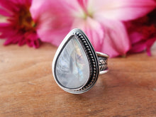 Load image into Gallery viewer, Rainbow Moonstone Ring or Pendant (Choose Your Size)