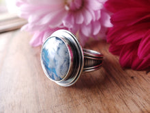 Load image into Gallery viewer, Plume Agate Doublet Ring or Pendant (Choose Your Size)