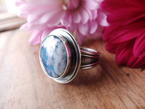 Plume Agate Doublet Ring or Pendant (Choose Your Size)