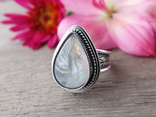 Load image into Gallery viewer, Rainbow Moonstone Ring or Pendant (Choose Your Size)