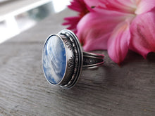 Load image into Gallery viewer, Plume Agate Doublet Ring or Pendant (Choose Your Size)