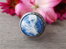 Load image into Gallery viewer, Plume Agate Doublet Ring or Pendant (Choose Your Size)