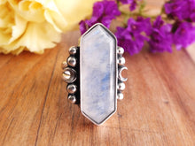 Load image into Gallery viewer, Rainbow Moonstone Ring or Pendant (Choose Your Size)