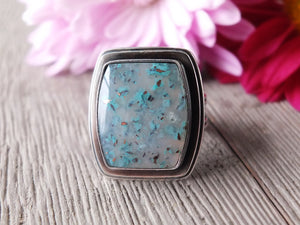 Confetti Chrysocolla Ring or Pendant (Choose Your Size)