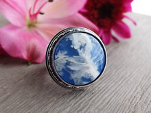 Load image into Gallery viewer, Plume Agate Doublet Ring or Pendant (Choose Your Size)