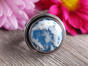 Plume Agate Doublet Ring or Pendant (Choose Your Size)