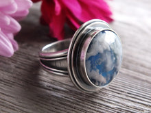 Load image into Gallery viewer, Plume Agate Doublet Ring or Pendant (Choose Your Size)