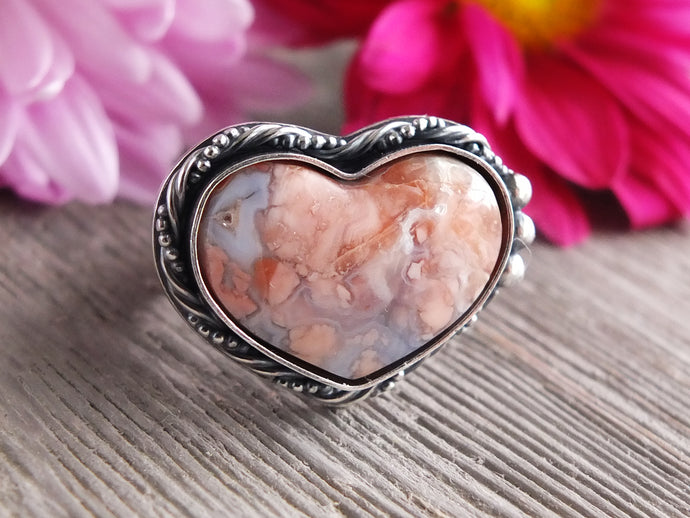 Cotton Candy Agate Ring or Pendant (Choose Your Size)