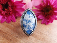 Load image into Gallery viewer, Plume Agate Doublet Ring or Pendant (Choose Your Size)