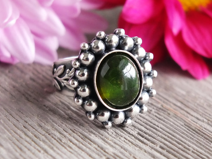 Green Tourmaline Ring or Pendant (Choose Your Size)