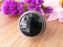 Load image into Gallery viewer, Rose Cut Black Onyx Ring or Pendant (Choose Your Size)