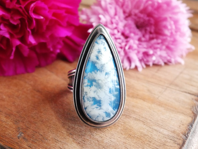 Plume Agate Doublet Ring or Pendant (Choose Your Size)