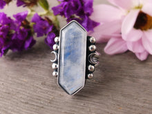 Load image into Gallery viewer, Rainbow Moonstone Ring or Pendant (Choose Your Size)
