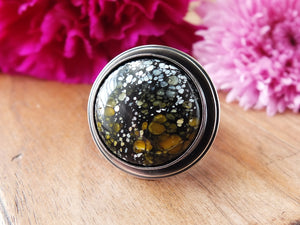 Luna Oscura/Dark Moon Stone Ring or Pendant (Choose Your Size)