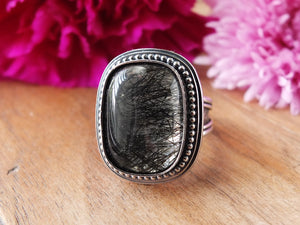 Tourmalated Quartz Ring or Pendant (Choose Your Size)