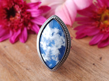 Load image into Gallery viewer, Plume Agate Doublet Ring or Pendant (Choose Your Size)