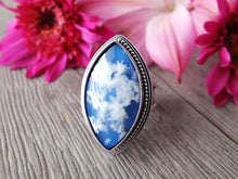 Load image into Gallery viewer, Plume Agate Doublet Ring or Pendant (Choose Your Size)