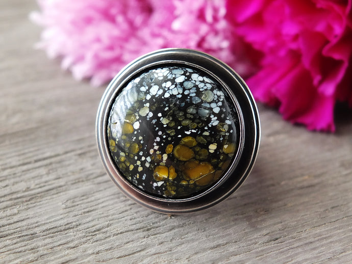 Luna Oscura/Dark Moon Stone Ring or Pendant (Choose Your Size)