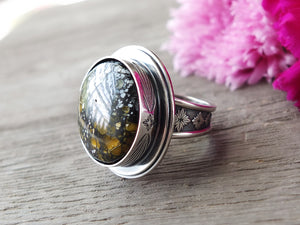 Luna Oscura/Dark Moon Stone Ring or Pendant (Choose Your Size)