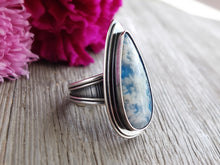 Load image into Gallery viewer, Plume Agate Doublet Ring or Pendant (Choose Your Size)