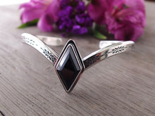 Load image into Gallery viewer, Black Onyx Chevron Cuff Bracelet