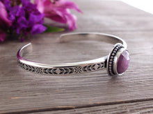 Load image into Gallery viewer, Rose Cut Sapphire Cuff Bracelet