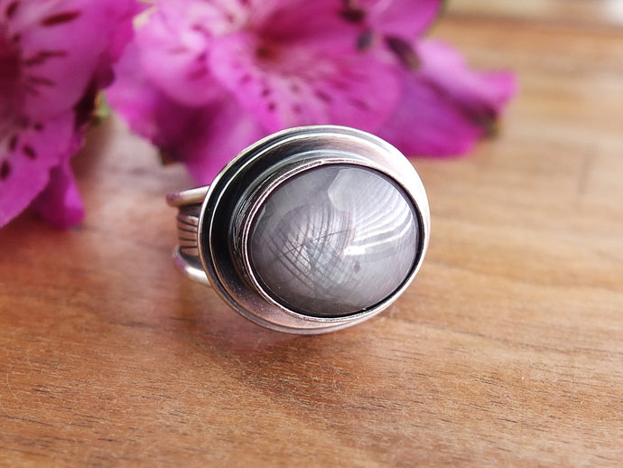 Silver Sapphire Ring or Pendant (Choose Your Size)