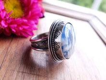 Load image into Gallery viewer, Plume Agate Doublet Ring or Pendant (Choose Your Size)