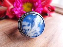 Load image into Gallery viewer, Plume Agate Doublet Ring or Pendant (Choose Your Size)