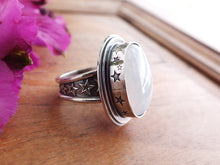Load image into Gallery viewer, Rainbow Moonstone Ring or Pendant (Choose Your Size)