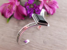 Load image into Gallery viewer, Black Onyx Chevron Cuff Bracelet