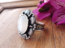 Load image into Gallery viewer, White Moonstone Ring or Pendant (Choose Your Size)