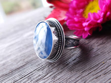 Load image into Gallery viewer, Plume Agate Doublet Ring or Pendant (Choose Your Size)