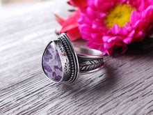 Load image into Gallery viewer, Amethyst Lace Agate Ring or Pendant (Choose Your Size)