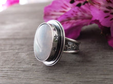 Load image into Gallery viewer, Rainbow Moonstone Ring or Pendant (Choose Your Size)