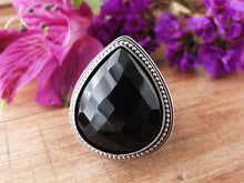 Load image into Gallery viewer, Rose Cut Black Onyx Ring or Pendant (Choose Your Size)
