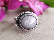 Load image into Gallery viewer, Silver Sapphire Ring or Pendant (Choose Your Size)
