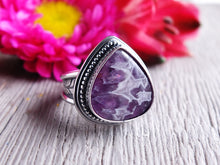 Load image into Gallery viewer, Amethyst Lace Agate Ring or Pendant (Choose Your Size)