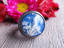Load image into Gallery viewer, Plume Agate Doublet Ring or Pendant (Choose Your Size)