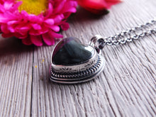 Load image into Gallery viewer, Rainbow Obsidian Heart Necklace