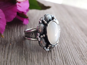 White Moonstone Ring or Pendant (Choose Your Size)