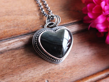 Load image into Gallery viewer, Rainbow Obsidian Heart Necklace
