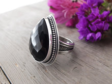 Load image into Gallery viewer, Rose Cut Black Onyx Ring or Pendant (Choose Your Size)