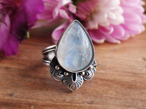Rainbow Moonstone Ring or Pendant (Choose Your Size)