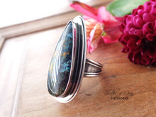 Load image into Gallery viewer, Blue Opalized Petrified Wood Ring or Pendant (Choose Your Size)