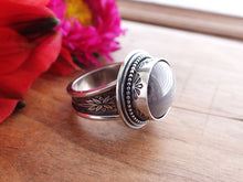 Load image into Gallery viewer, Silver Gray Sapphire Ring or Pendant (Choose Your Size)