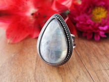 Load image into Gallery viewer, Rainbow Moonstone Ring or Pendant (Choose Your Size)