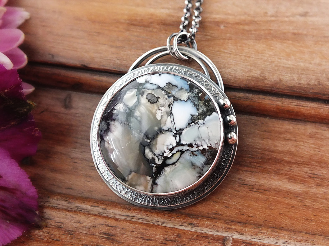 Lavender Hubei Turquoise Pendant