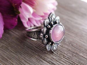 Lavender Chalcedony Ring or Pendant (Choose Your Size)